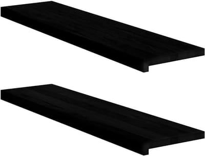 Houten Vensterbanken - Raamplaten Hout - Decoratie Plaatsen - Massief Eikenhout - 100x30x2 cm - Donkerbruin
