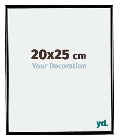 Your Decoration - Fotolijst 20x25 cm - Kunststof - Zwart Hoogglans - Bordeaux