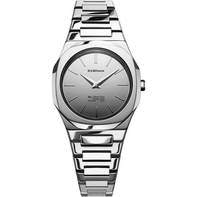 D1 Milano Dameshorloge 30mm, Silver Gleam UTBL39