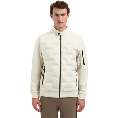 No Excess Jas Knitted Sleeve Off-White - Zomerjassen