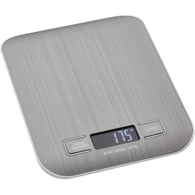 TFA Dostmann AMARETTI Keukenweegschaal Digitaal Weegbereik (max.)=10000 g Zilver 140 x 180 x 20