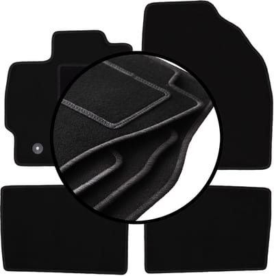 Complete set veloursmatten voor: Toyota Prius III hatchback (2009-2011)