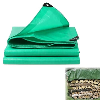 Waterdichte Woven Zeil 2 x 2 m - 200 g/m², Scheurvast, UV-bestendig, Met Oogjes, Versterkte Hoeken en Zijkanten