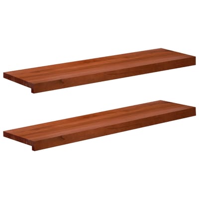 vidaXL - Raamprofielen - 2 - st - Bruin - 90 - x - 25 - x - 2 - cm - Massief - beukenhout