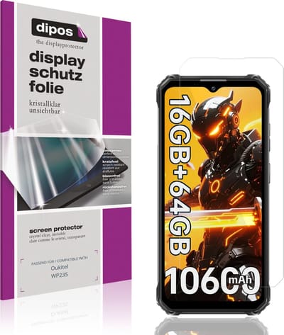 dipos – 4x Beschermfolie geschikt voor Oukitel WP23S | Krasbestendige & heldere Screenprotector Ultra-Thin