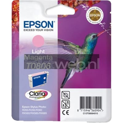 Epson Inktcartridge T080 (C13T08064010) Licht-magenta