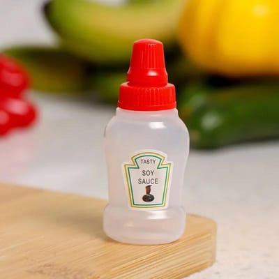 2 stuks Mini Sausflesjes Hervulbaar Ketchup Honing Salade Containers Flesjes Draagbare Sauspotjes Lunchbox Dressingdispensers Doos black