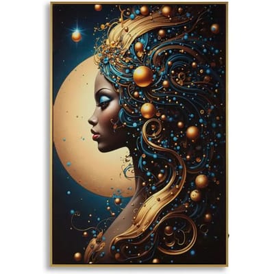 Schilderij On Canvas With Led Minerva Laquared With Frame -b 60×3,5×90 cm