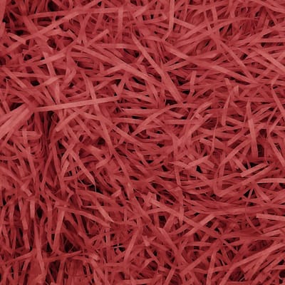 SnelShoppen - 50g Raffia Vulling Materiaal - Cadeau Vulling voor Mandjes, Geschenkdozen en Decoratie - Geschaafd Papieren Feestdecoratie - Rood
