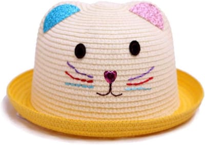 Zomer Hoed - Babymuts Kinderpet - Bescherming Tegen Zon - Ademend Materiaal - One Size - Geel