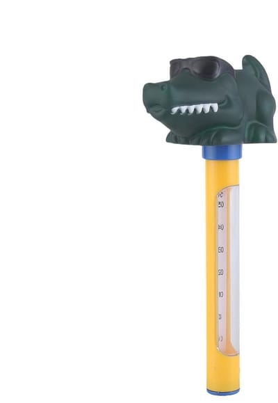Zwembad Water Temperatuurmeter - Water Testen Meetinstrument - Water Temperatuur Monitoren - Drijvend Cartoon Ontwerp - 22 cm - Groen
