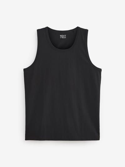 Next - Heren - Normale Pasvorm - Vest - Zwart