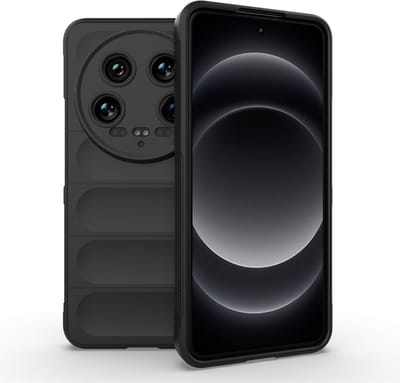 MobyDefend Hoesje - Geschikt voor Xiaomi 14 Ultra - TPU Gripcase - Zwart