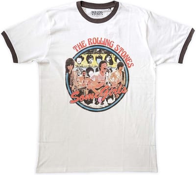The Rolling Stones - Some Girls Circle Heren T-shirt - S - Wit