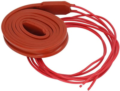 Dailygoody - Siliconen verwarmingsband - Flexibele elektrische verwarming - Waterdicht - 0,6 x 39,3 inch - Voor motoren en leidingen - 40 W