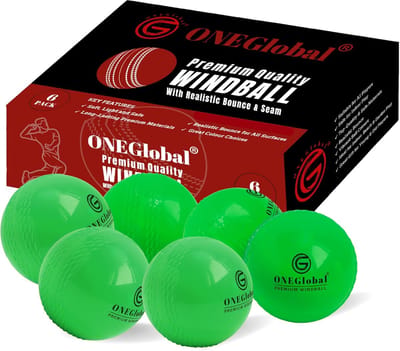 Set Zachte Cricket Ballen met Echte Veerkracht en Swing - Voor Binnen en Buiten Oefenen