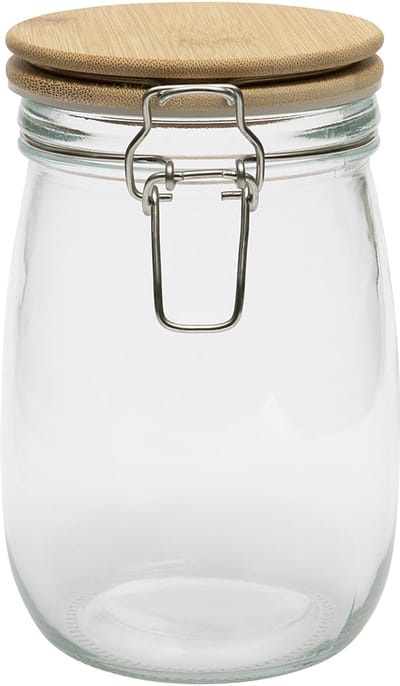 BrandNewCake Weckpot met Bamboe Deksel 1000ml