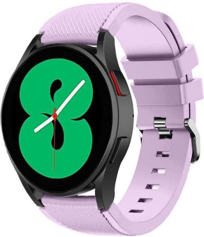 Strap-it Siliconen bandje - geschikt voor Samsung Galaxy Watch 7 (40 & 44mm) / Galaxy Watch 6 (Classic) / Galaxy Watch 5 / Watch 5 Pro / Watch 4 (Classic) / Watch FE / Garmin Vivoactive 3/5 - geschikt voor Galaxy Watch 4-5-6 alle varianten - lila