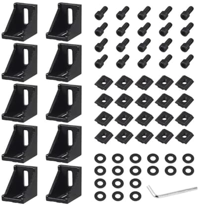 10 Stuks 3030 Aluminium Hoekmontagebeugels voor L-vormige Beugels