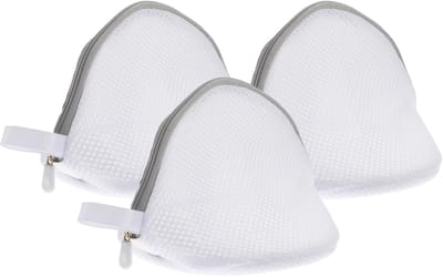 3 stuks - BH-waszak - BH-waszak - Opvouwbare waszak - BH-waszak met rits - Grote BH-waszak - BH-waszak - Ondergoedtas voor dames - Delicate kleding - Grijs