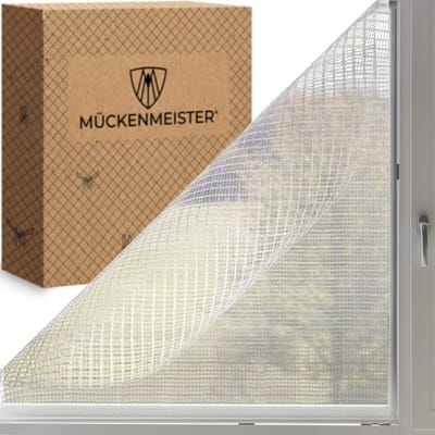 Inhor Raamhor Wit Zelfklevend - Compleet Inclusief Klittenband - 130x150 cm - Bescherming Tegen Muggen en Insecten