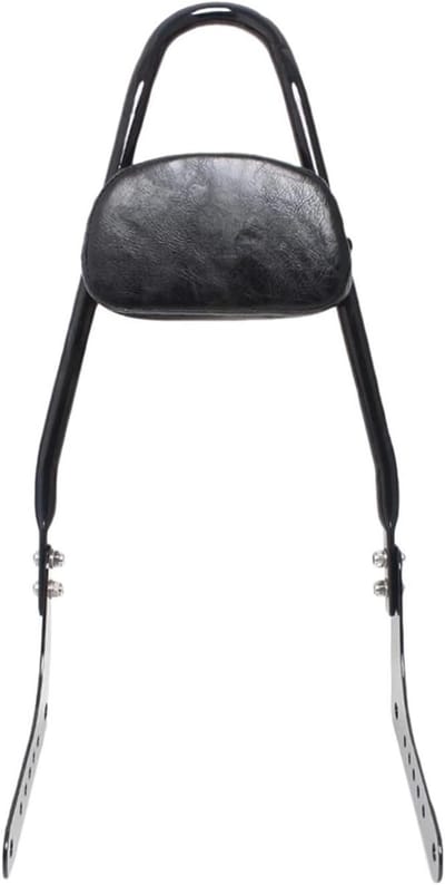 Motorfiets Rugsteun - Passagiers Rugleuning - Comfortabel Reizen - Afneembaar Kussen - 1240 gram - Zwart