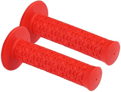 Stuurhandgrepen - Fietsgrepen - Fietsen - Verpakking van 2 - Standaard maat - Rood
