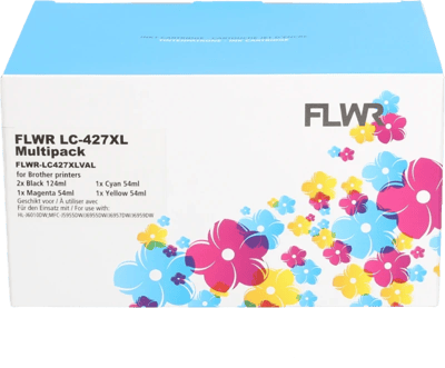 FLWR - Cartridges / Brother LC-427XL Multipack / zwart en kleur / Geschikt voor Brother