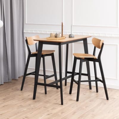 Bartafel Naturel - Metaal - 120x60x105cm - Bartafel Maughold - Giga Living