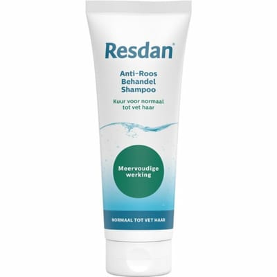 Resdan Shampoo Anti-Roos Normaal tot Vet Haar - 3 x 125 ml - Voordeelverpakking