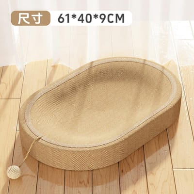 Sisal Kattenkrabplank Kattenmand Geïntegreerd, Slijtvast Universeel in Alle Seizoenen, Extra Groot en Krasbestendig Huisdierproducten