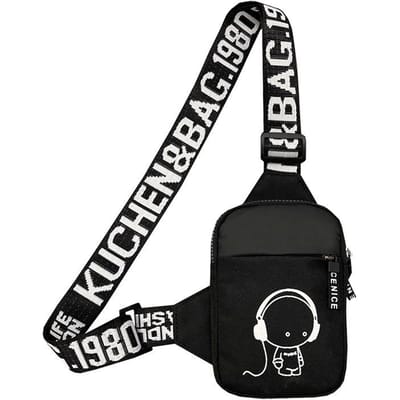 Herenschoudertas INS Trend Waterdichte Kleine Rugzak Mobiele Telefoon Heren Messenger Bag Vierkante Tas Crossbody Tassen