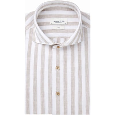 Profuomo - Overhemd Beige Profuomo Beige Ppwh10021