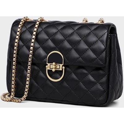 Damesleer Dames Tas Kettingtas Crossbody Tas Superieur Gevoel Kleine Geur Schoudertas black