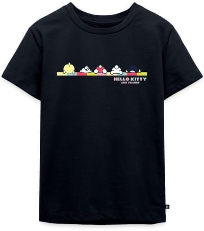Hello Kitty En Vrienden Achterste Premium T Shirt Kinderen