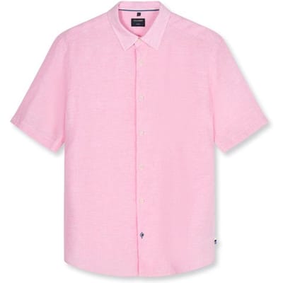 OLYMP Casual Overhemd, Regular Fit, Kent, Oudroze