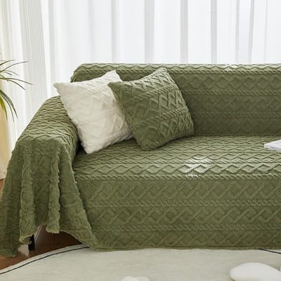 Krasbestendige Pluche Bankhanddoek All-Inclusive Winter Verdikte Bankhoes Eenvoudige Moderne Bankhoes Doek Deken 180*130cm
