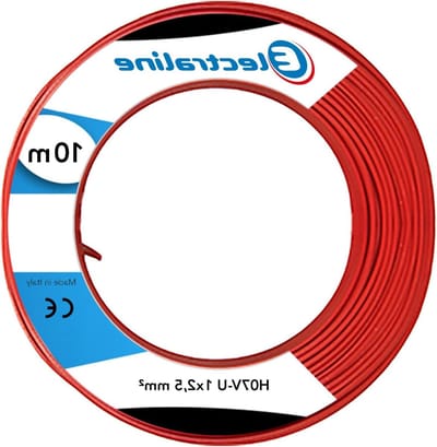Montagekabel - Installatiekabel Bedrading - Laagspanning Installaties - Voor Inwendige Bedrading - 10 Meter - Rood