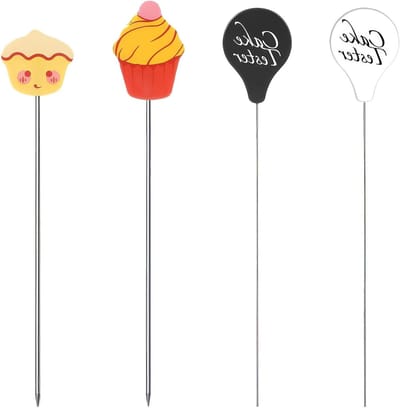 Set van 4 Cake Testers - Ideaal voor Bakkerij, Keuken, Muffins en Cupcakes - Bakgereedschap voor Perfecte Resultaten