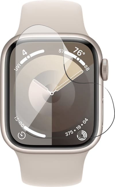 Screenprotector geschikt voor Apple Watch Series 9/8/7 41mm - 1x FlexGuard Screen Protector