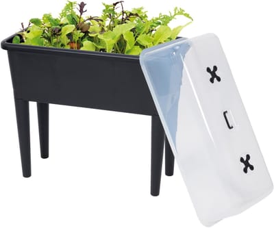 Kweektafel Op Poten XXL - Kweekbak - Rechthoekig - 76 x 37 x 85 cm - 70L - Buiten Binnen - Deksel - Zwart
