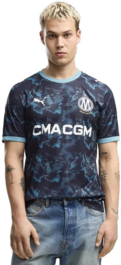 Puma Olympique De Marseille Away 26-27 Truien/Replica's Heren - Blauw - Maat S - Poly Jersey