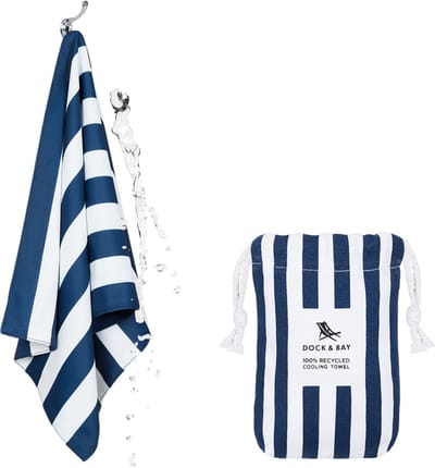 Dock & Bay Cabana - Sporthanddoek - Cooling Towel - ( 69x33cm) - Whitsunday Blue