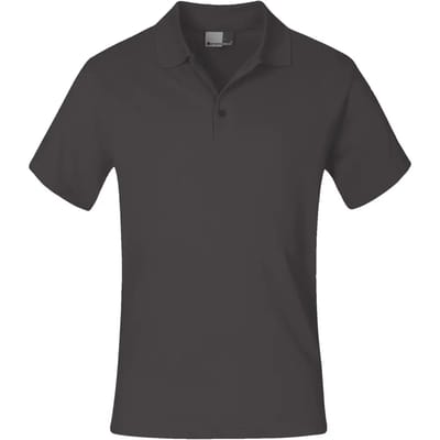 Herenpolo 'Superior' met korte mouwen Graphite - S