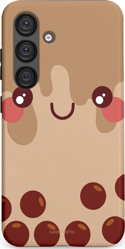 Casetastic Hoesje Geschikt voor Samsung S25 - Stijlvolle Beschermende Duo-layer Case - Smeltende choco bolletjes