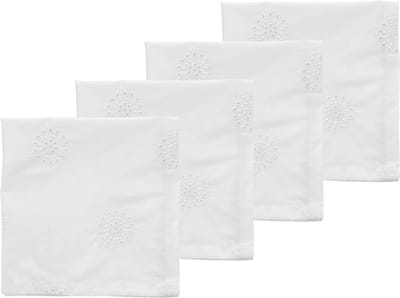 Södahl Daydream Stoffen servetten 45 x 45 cm 4 stuks White