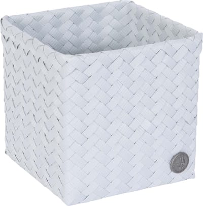 Handed By - Opbergmand - Mand - Organizer - Woonkamer - Kinderkamer - Badkamer - Babykamer - Top Fit square 15 - lichgrijs - ice grey