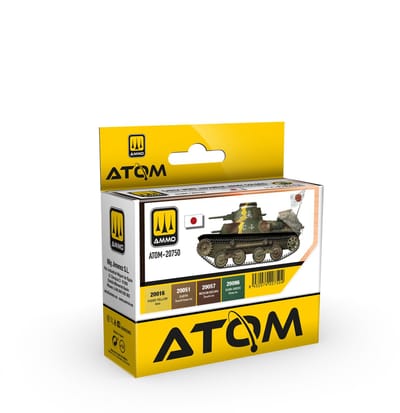 AMMO by Mig Jimenez Hobbyverf Acrylverf - MIG 20750 ATOM Vroege WWII Japanse Leger Kleurenset - Acryl Set 4x20ml Verf set - 4x 20 ml