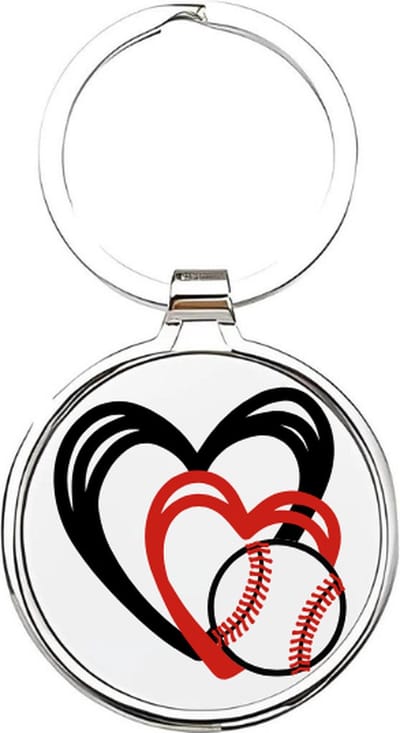 Akyol - Honkbal Sleutelhanger - honkbal - Honkballers - Cadeau - Sport sleutelhanger - sport - Honkbal - Baseball - sleutelhanger voor honkballers - slagbal - sleutelhanger voor jongens - sleutelhanger van een honkbal - 4 x 7,5 CM