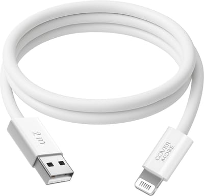 Oplaadkabel geschikt voor iPhone 14 13 12 11 8 7 x se - Geschikt voor iPhone kabel - Geschikt voor Lightning naar usb A - Oplader - 2 meter - Lang - Wit